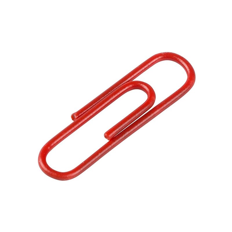 JAM Paper مشابك ورق ملونة من JAM - قياسية 1 بوصة - مشابك ورق حمراء - 100/عبوة - Image 5